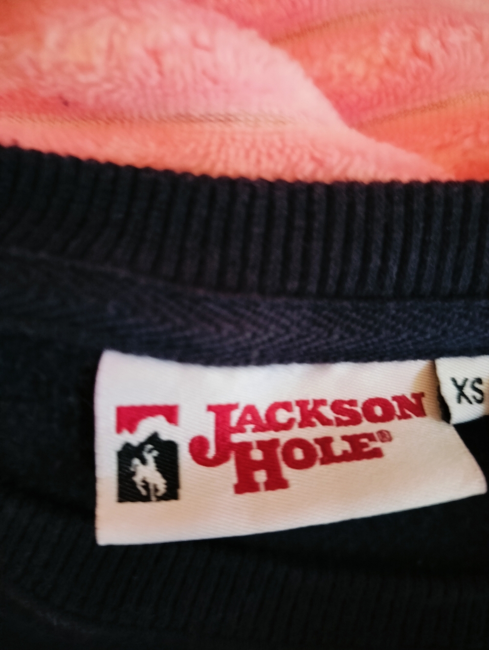 Rare Jackson Hole Navy, Cream Embroidered Nostalgia Crewneck Sweatshirt - XS - Picture 4 of 7